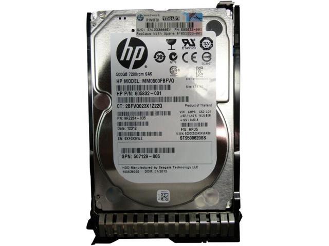 HPE 653953-001 500 GB Hard Drive - 25' Internal - SAS (6Gb/s SAS)