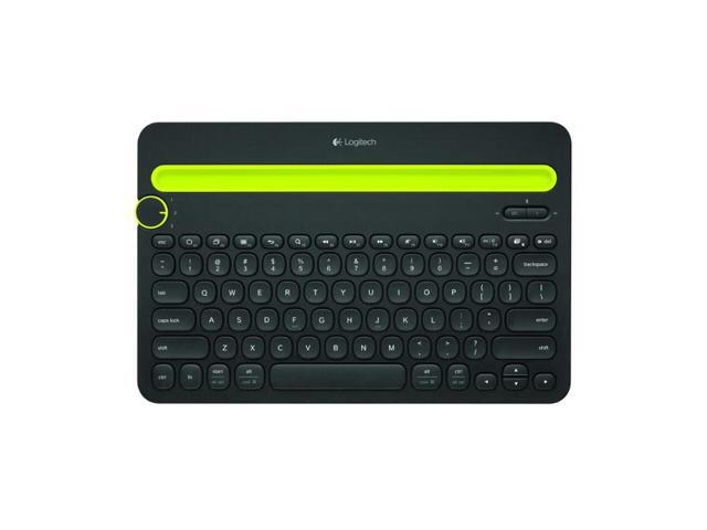 Logitech K480 Bluetooth Multi-Device Portable Keyboard with Phone Holder Slot for Windows Mac OS iOS Android Smart Phone/Tablet
