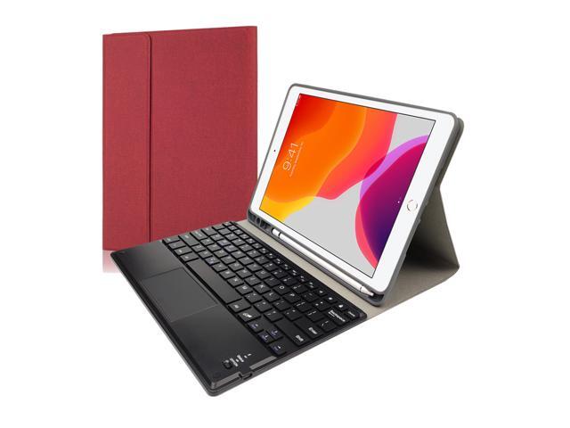 For iPad 102 2019 Case PU Leather Flip Stand Bluetooth Touchpad Keyboard Tablet Protect Case Cover RK102C