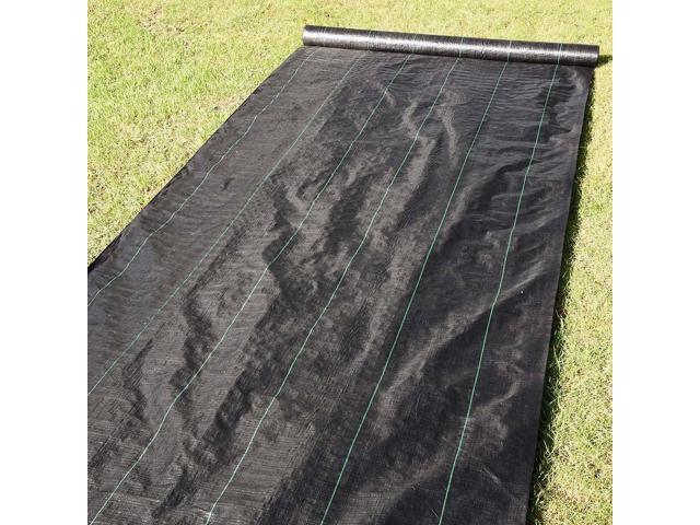 6ft x 250ft Landscape Fabric 3oz Weed Barrier Woven PP w/ UV Treated Block Mat Ground Cover Garden
