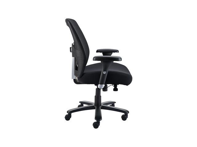 MyOfficeInnovations 1680262 Big and Tall Mesh/Fabric Chair Black