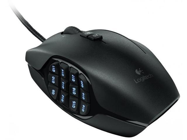 Logitech Mouse Laser G600 Black MMO Gaming 20 MMO Button USB 910-002864 *New*