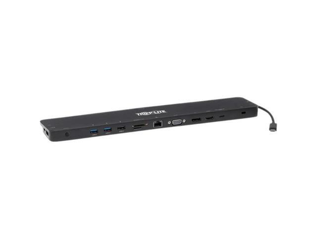 Tripp Lite USB C Docking Station HDMI USB A SDMicro SD PD Charging Gray...