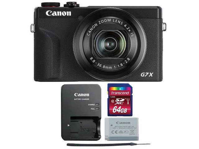 Canon PowerShot G7 X Mark III Digital Camera (Black) with 64GB Memory Card