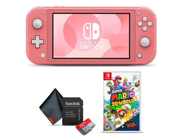 Nintendo Switch Lite (Coral) with Super Mario 3D World + Bowser's Fury Game