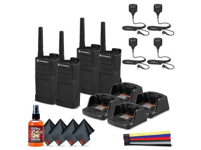 4 x Motorola RMM2050 On-Site 2-Way Radio (RMM2050) - 4 Pack With Mic Bundle