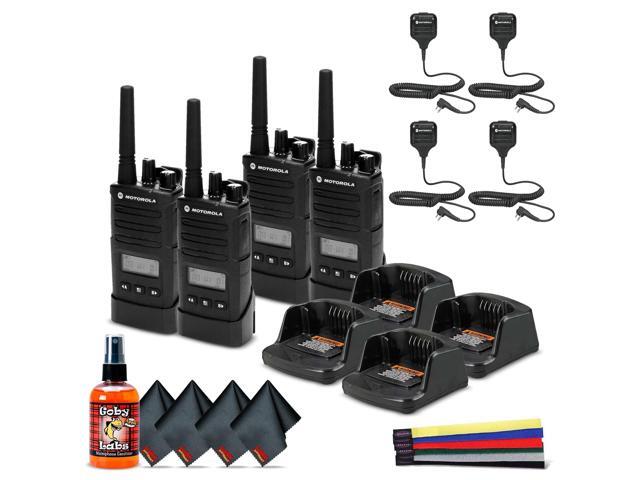 4 x Motorola RMU2080d On-Site 2-Way Radio with Display - 4 Pack With Mic Bundle
