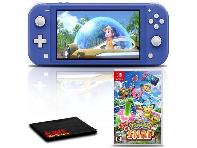 Nintendo Switch Lite (Blue) Gaming Console Bundle with Pokemon Snap