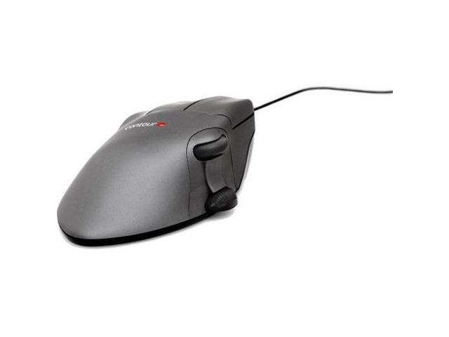 Contour Design - CMO-GM-L-L - Contour CMO-GM-L-L Mouse - Optical - Cable - Gunmetal Gray - USB - Scroll Wheel - 5