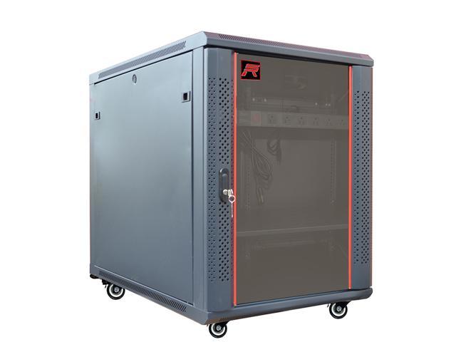 Sysracks 15U Server Rack Cabinet 35 Inch Deep Powerstrip/Casters/Fan/Shelf/Hardware/Adjustable/PDU SRW 15.900 Locking Enclosure 