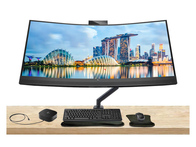 NeweggBusiness - HP EliteDisplay E34m G4 34 inch Curved 2440 x