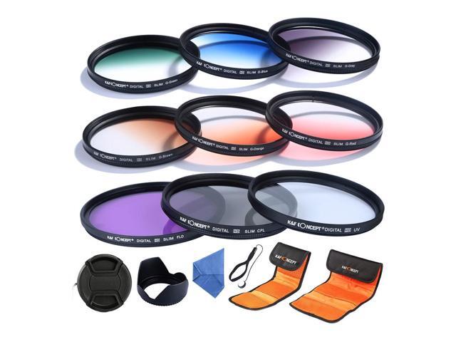 Professional Camera Filter UV+CPL+FLD Protecting Lens Cap Lens Filter Lens Hood For Canon Nikon SLR DSLR 58mm P0