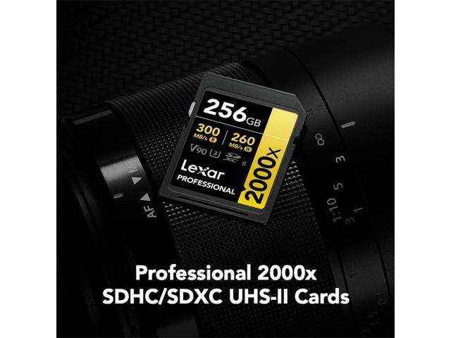 Lexar Professional 2000x 32GB 64GB 128GB 256GB SDHC SDXC UHS-II Memory SD Card E