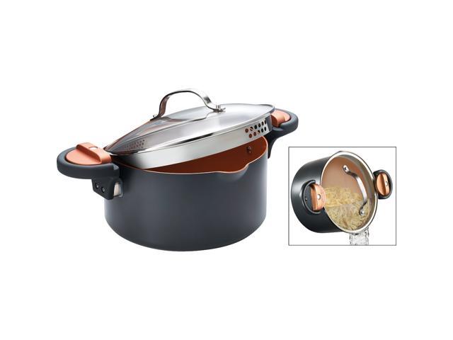 Gotham Steel 5 Qt Aluminum Non-Stick Pasta Pot 1565