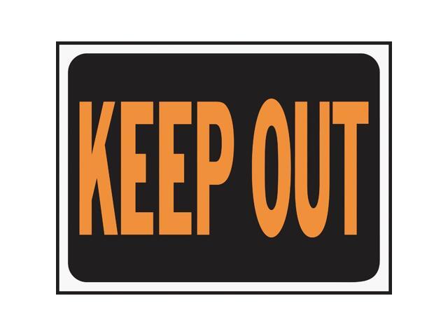 Hy-Ko Plastic Sign Keep Out 3010 Pack of 10