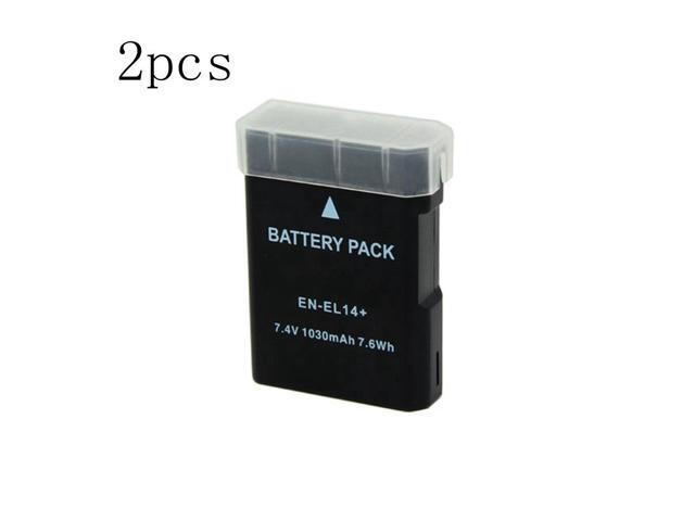 2 pieces 1030mAh EN-EL14 ENEL14 EN EL14 Digital Camera Battery For Nikon D5200 D3100 D3200 D5100 P7000 P7100