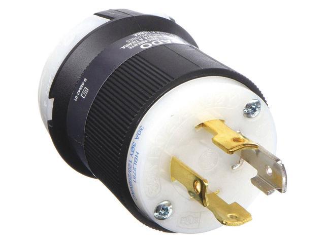 UPC 094701255425 product image for HUBBELL WIRING DEVICE-KELLEMS HBL2751 30A Twist-Lock Plug 4P 4W 120/208VAC | upcitemdb.com