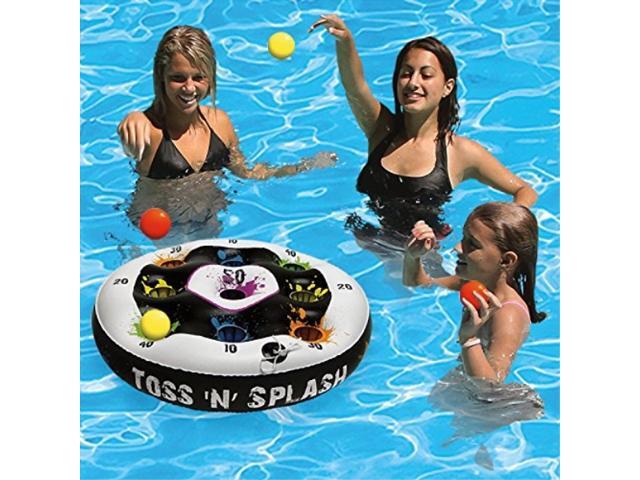 Poolmaster Toss 'N' Splash Inflatable Floating Game for Swimming Pools Lawns Decks