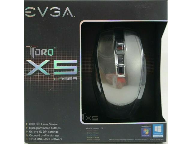 EVGA - 901-X1-1051-KR - Torq X5-L Laser RGB Gaming Mouse