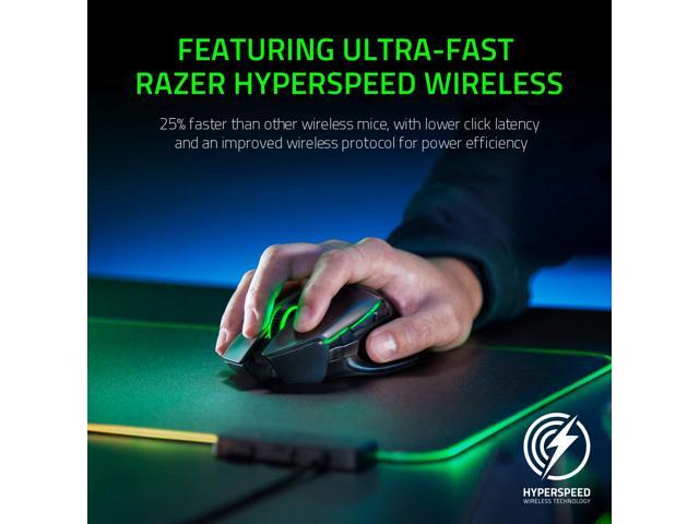 Razer Basilisk Ultimate HyperSpeed Wireless Gaming Mouse w/ Charging Dock: Fastest Gaming Mouse Switch - 20K DPI Optical Sensor - Chroma RGB - 11