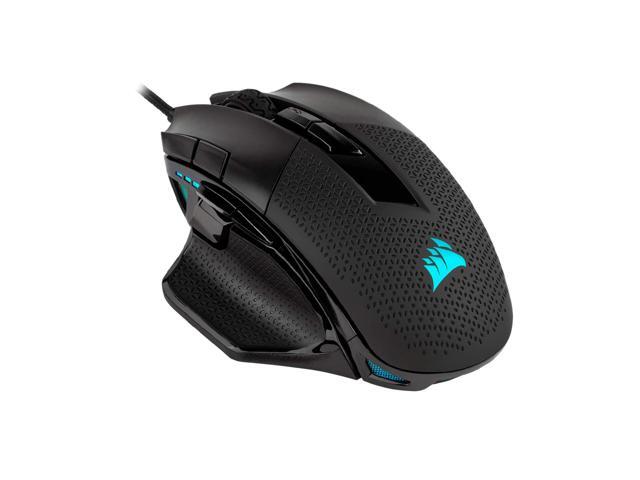 Corsair Nightsword RGB Performance Tunable FPS/MOBA Gaming Mouse Black Backlit RGB LED 18000 DPI Optical