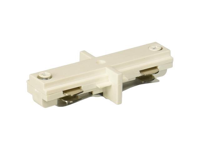 PLC Lighting TR129 WH Accessories Collection Track Lighting One Circuit Connector White