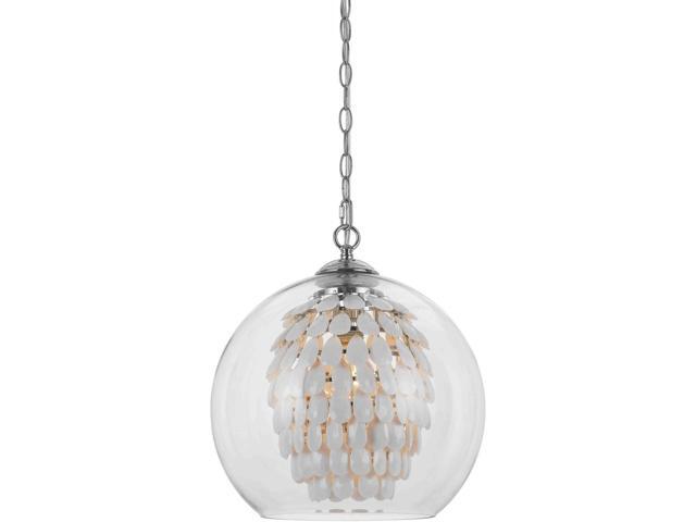AF Lighting 9105-1H Glitzy Chandelier-White 1 Light