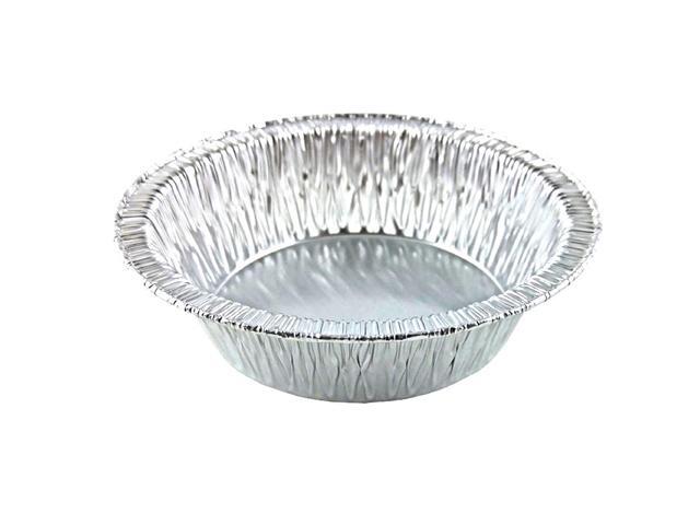 Aluminum Foil Pot Pie Pans 7 Oz Disposable Baking Tart Pan (4-7/8 x 1-1/4 inch) Made in USA (Pack of 100)