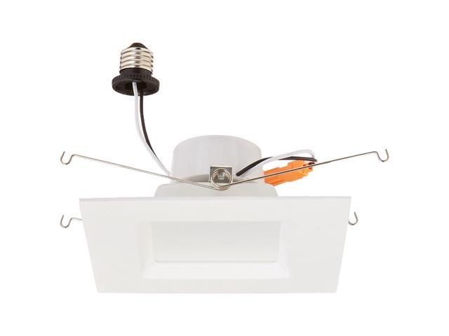 Goodlite G-83454 6 Inch Square Retrofit LED Recessed Lighting Fixture 5000K Super White Fully Dimmable Downlight UL Listed 16W (120W