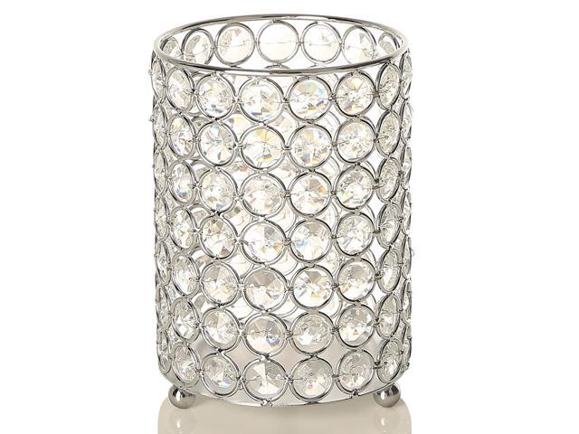 VINCIGANT Silver Decorative Flower Vases Candle Lantern for Coffee Table Centerpieces Gifts for Anniversary/Wedding/Christmas