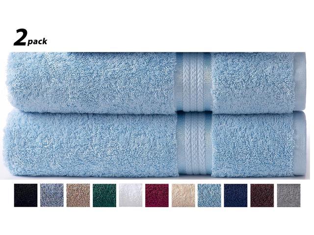 Cotton Craft - 2 Pack Ultra Soft Oversized Extra Large Bath Sheet 35x70 Light -