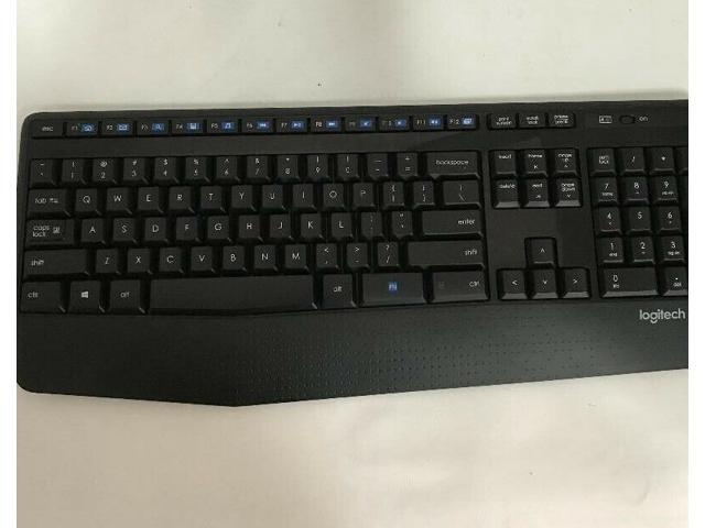 Recertified - Logitech K345 Wireless Full-Sized Keyboard With Palm Rest - Black (No Battery