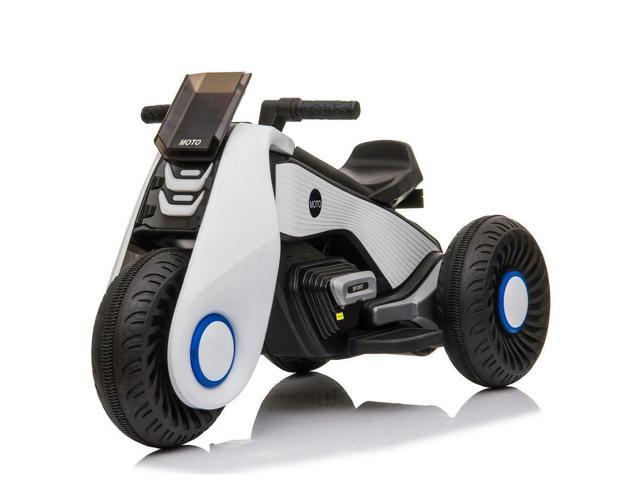 Safety Kids Ride on Motorcycle 6V Toy Battery Electric Bike 3 Wheels w/ Music