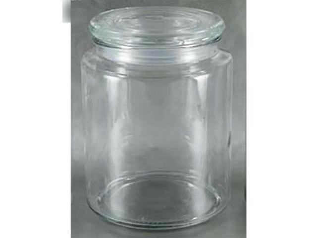 Grant Howard 52032 66 Ounce Premium Round Glass Storage Jar Container with Lid