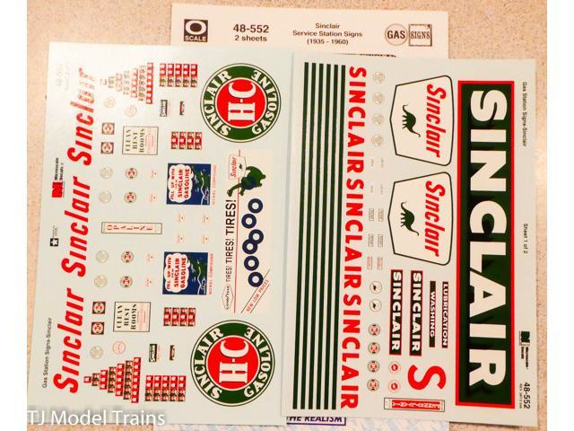Microscale Decal #48-552 Sinclair Service Station (1935-1960)