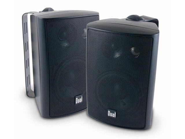 Dual 200 Watts Weather Resistant Indoor/Outdoor 3-Way Speaker - Black
