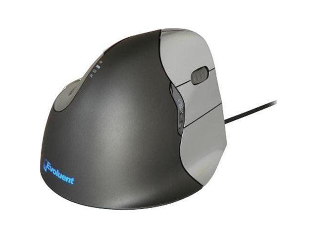 Evoluent VM4 Vertical Mouse Right Handed - The Patented Shape Supports Your Hand