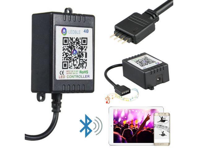 Bluetooth APP Music Controller for 5050 RGB LED Strip Light 33ft Remote Range