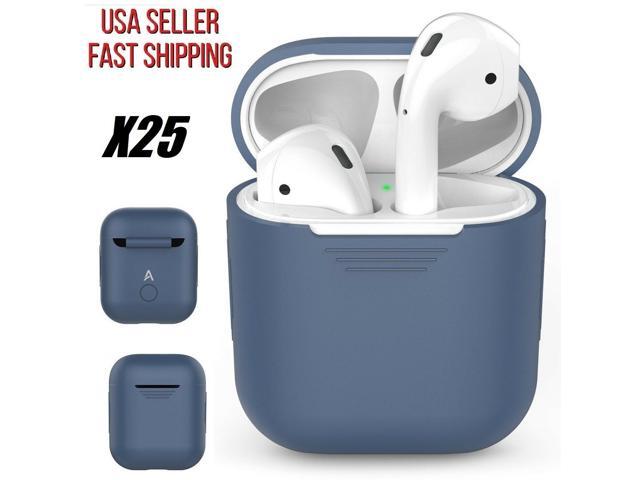 25 Pack Of Navy Blue* Apple Airpods Silicone Skin Protective Charging Case Cover