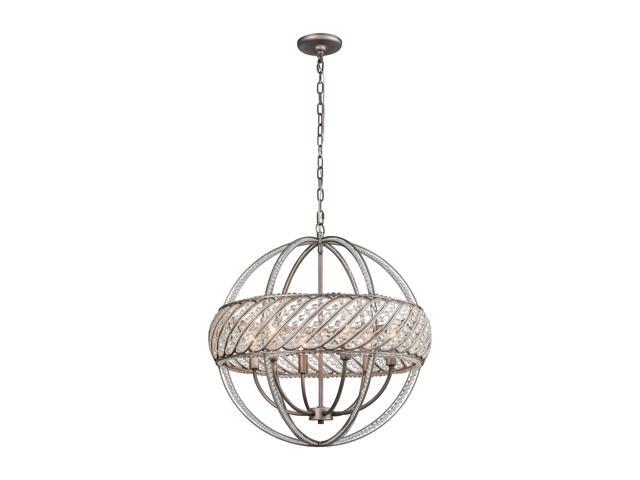 Bradington 6 Pendant Weathered Zinc