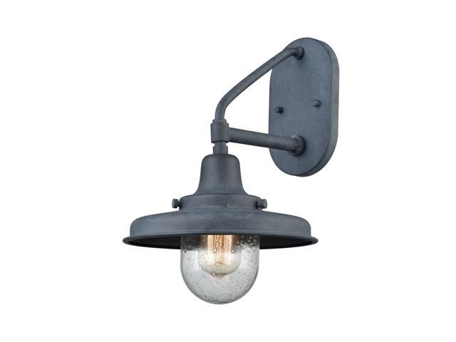 Vinton Station 1 Outdoor Sconce Aged Zinc