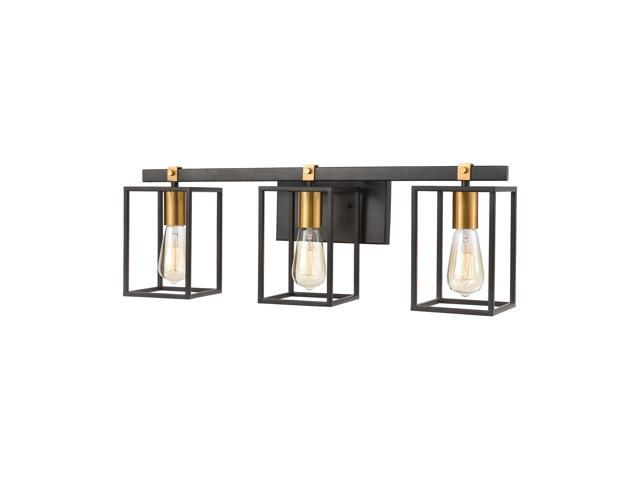 Cloe 3-Light Vanity Light in Matte Black