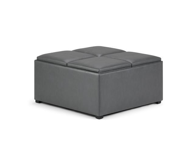Avalon Square Coffee Table Storage Ottoman
