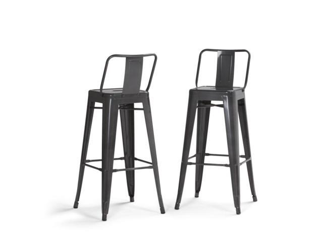 Rayne Industrial Metal 30 inch Bar Stool (Set of 2) in Grey