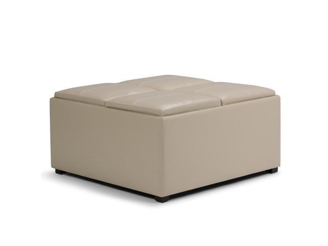 Avalon Square Coffee Table Storage Ottoman