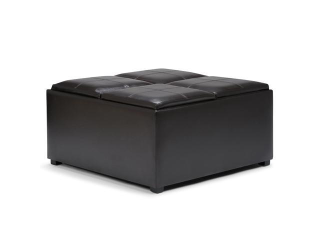 Avalon Square Coffee Table Storage Ottoman