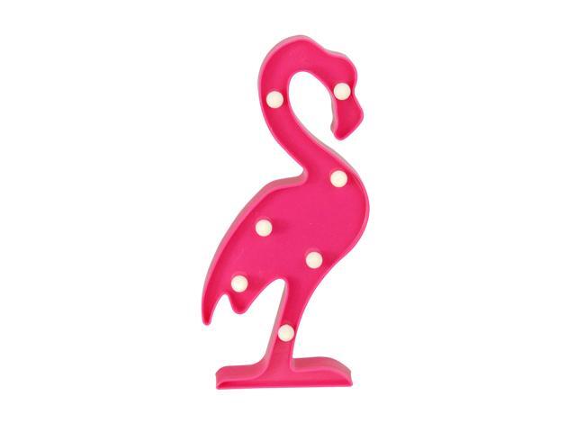1175' Battery Operated LED Lighted Pink Flamingo Marquee Sign