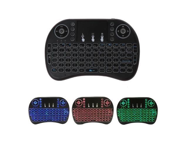 3 Color Backlit 24GHz Wireless i8 Keyboard Touchpad Fly Air Mouse For PC TV PS3