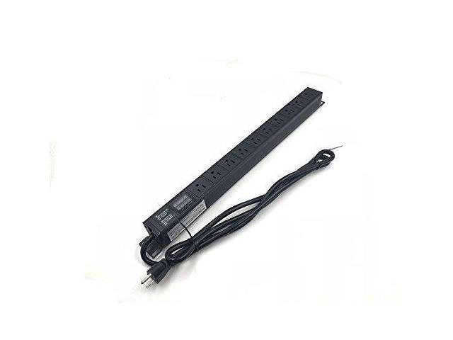 1U Rack Mount Distribution Power Unit-10 Outlet 15A PDU With Switch