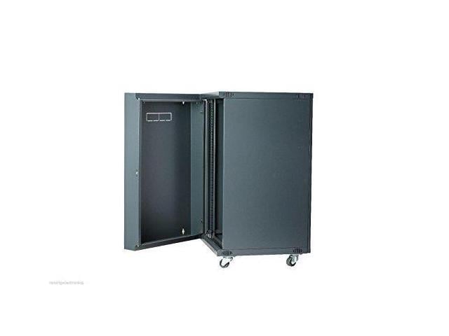 Neweggbusiness 18u Wall Mount Network Server Cabinet Rack Enclosure Glass Door Lock